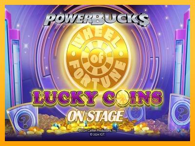 PowerBucks Wheel of Fortune Lucky Coins On Stage - mesin permainan